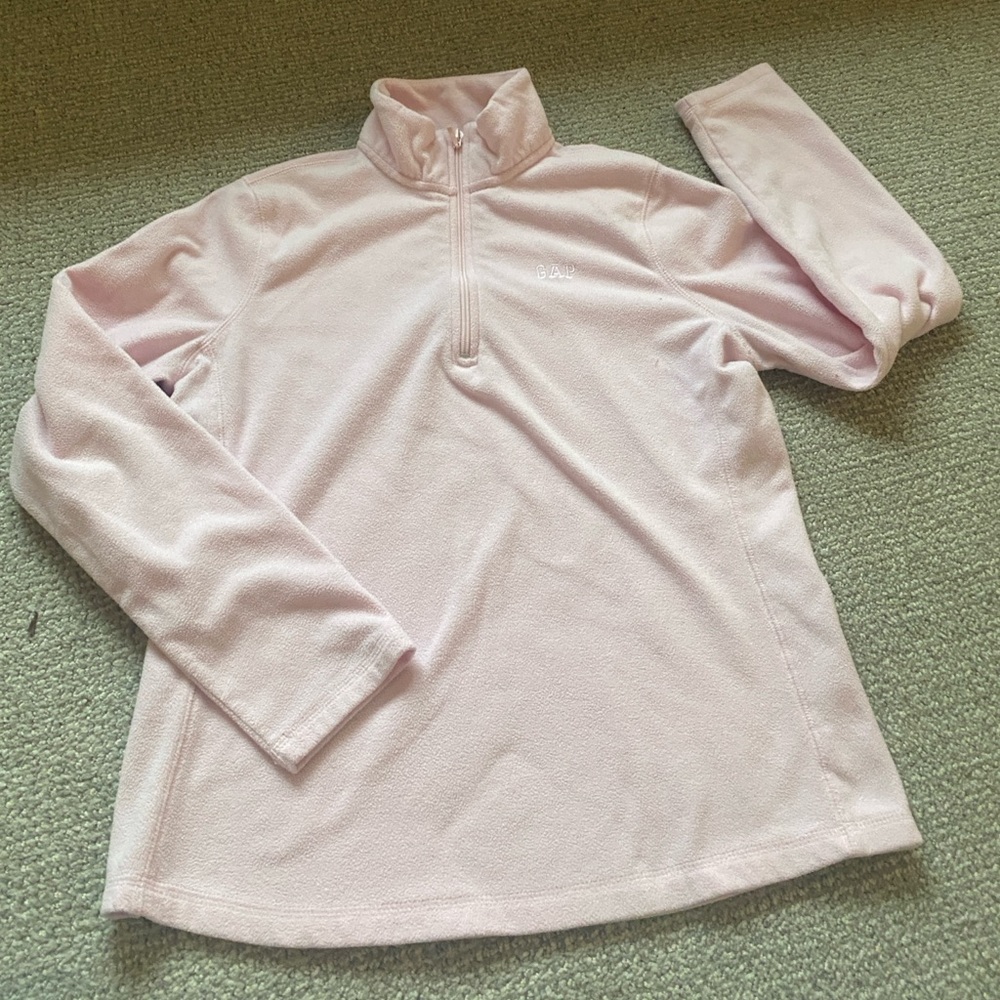 GAP Pink Quarter-Zip Pullover
